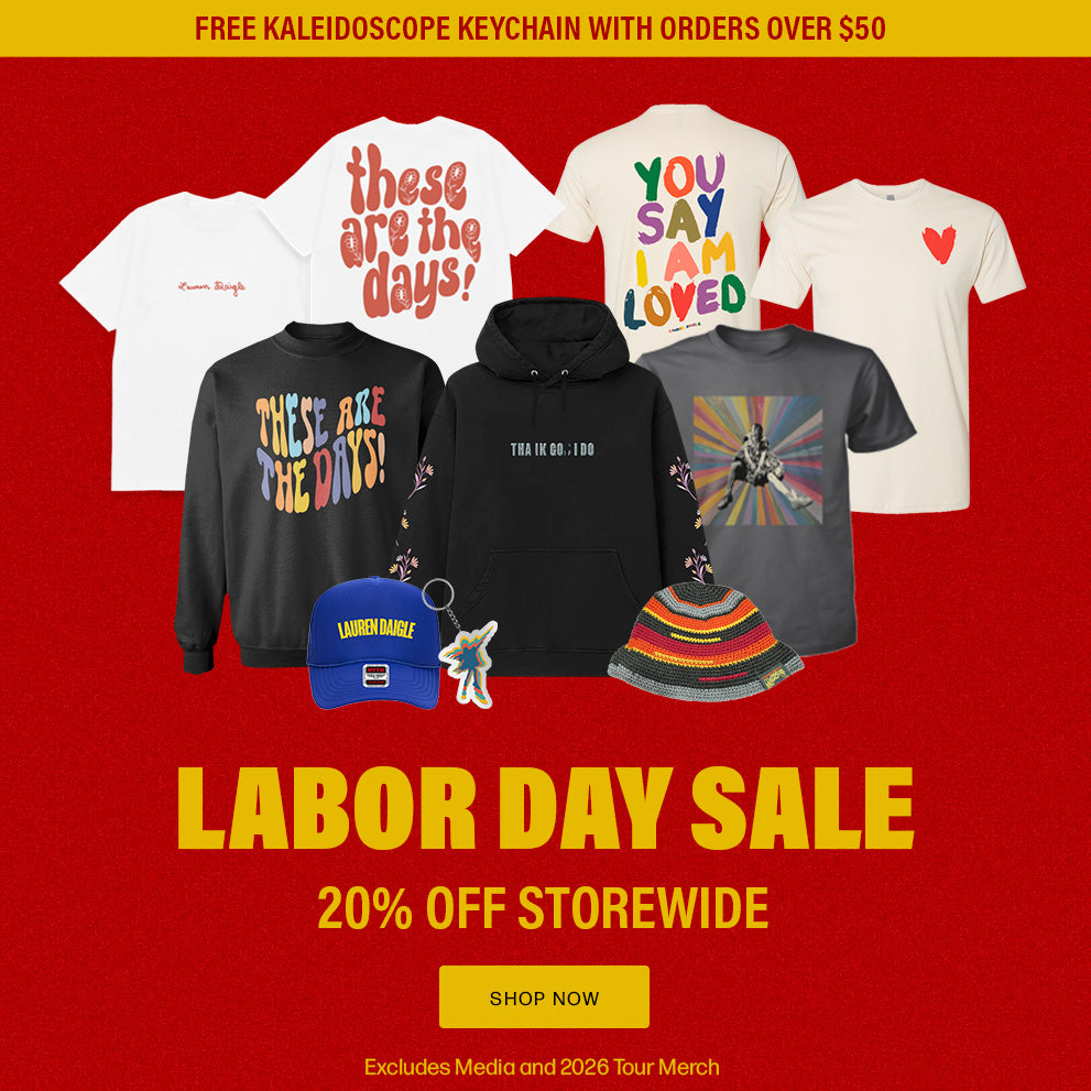 Free Kaleidoscope Keychain with orders over $50. Labor Day Sale. 20% Off storewide. Shop Now. Excludes Media and 2026 Merch