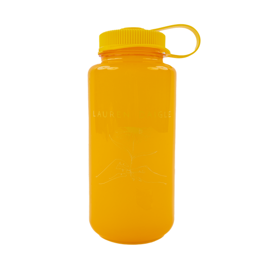 Flower Water Bottle-Gold