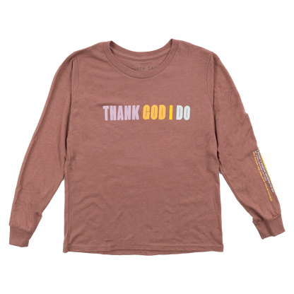 Thank God I Do Youth Long Sleeve T-Shirt