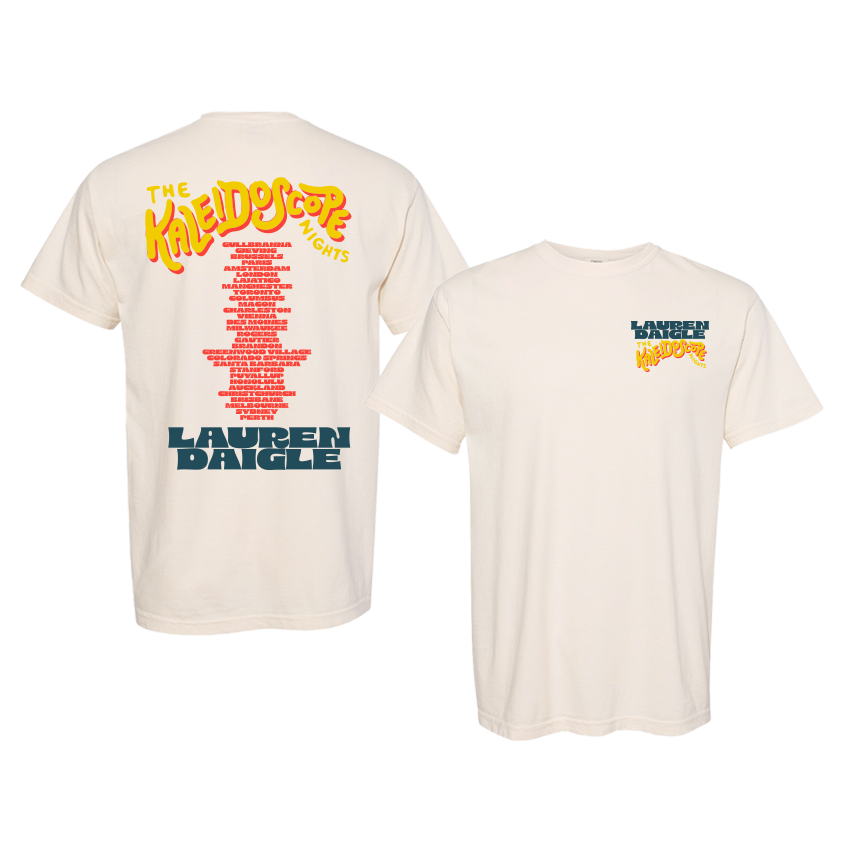 The Kaleidoscope Nights Tour T-Shirt - Ivory